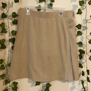 Khaki school skirt